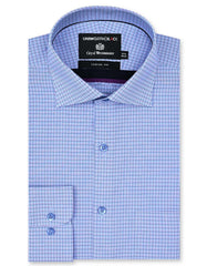 Check Navy Classic Fit Shirt FS2929RF-14.5