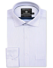 Stripe Navy Classic Fit Shirt FS2930RF-14.5