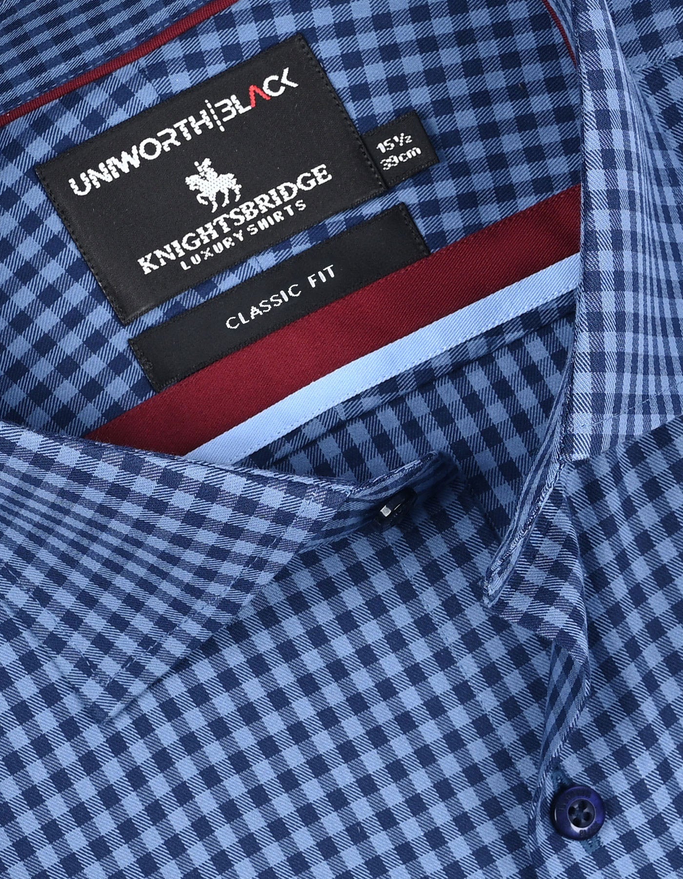 Check Blue Classic Fit Shirt FS2932-1RF-15
