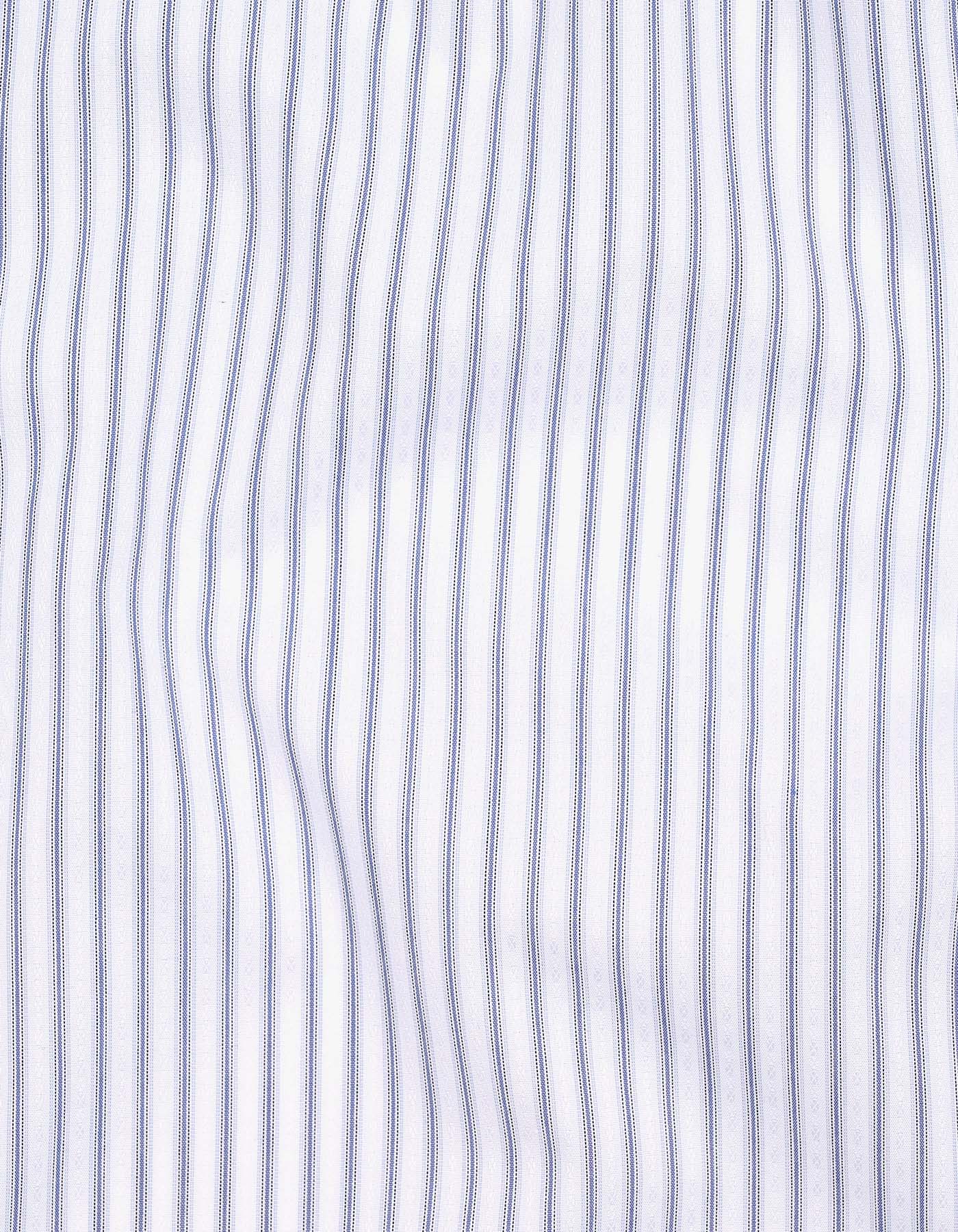Stripe Blue Classic Fit Shirt FS2932-2RF-16