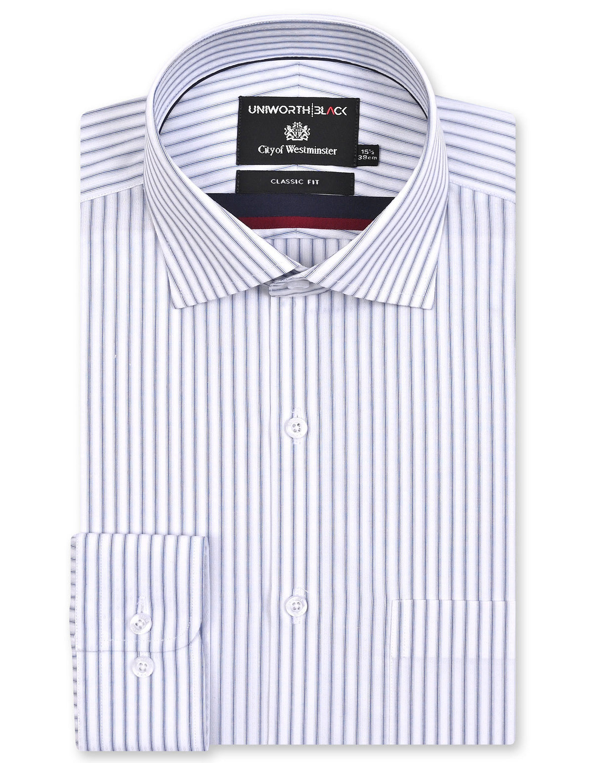 Stripe Blue Classic Fit Shirt FS2932-2RF-14.5
