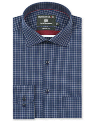 Check Navy Tailored Smart Fit Shirt FS2933SF-14.5