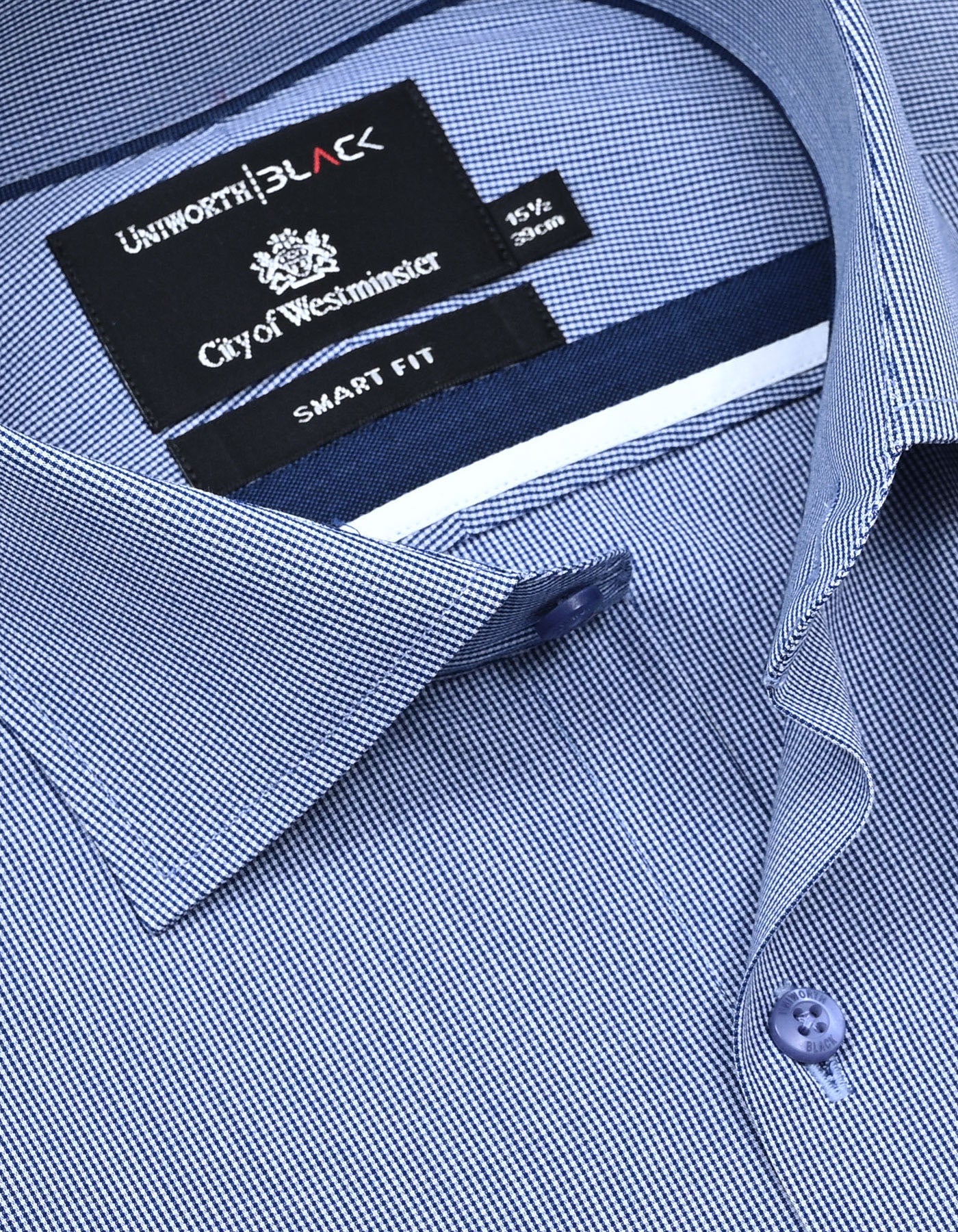 Check Blue Tailored Smart Fit Shirt FS2934SF-15