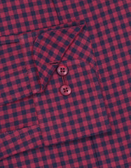 Check Maroon Classic Fit Shirt FS2935RF-15.5