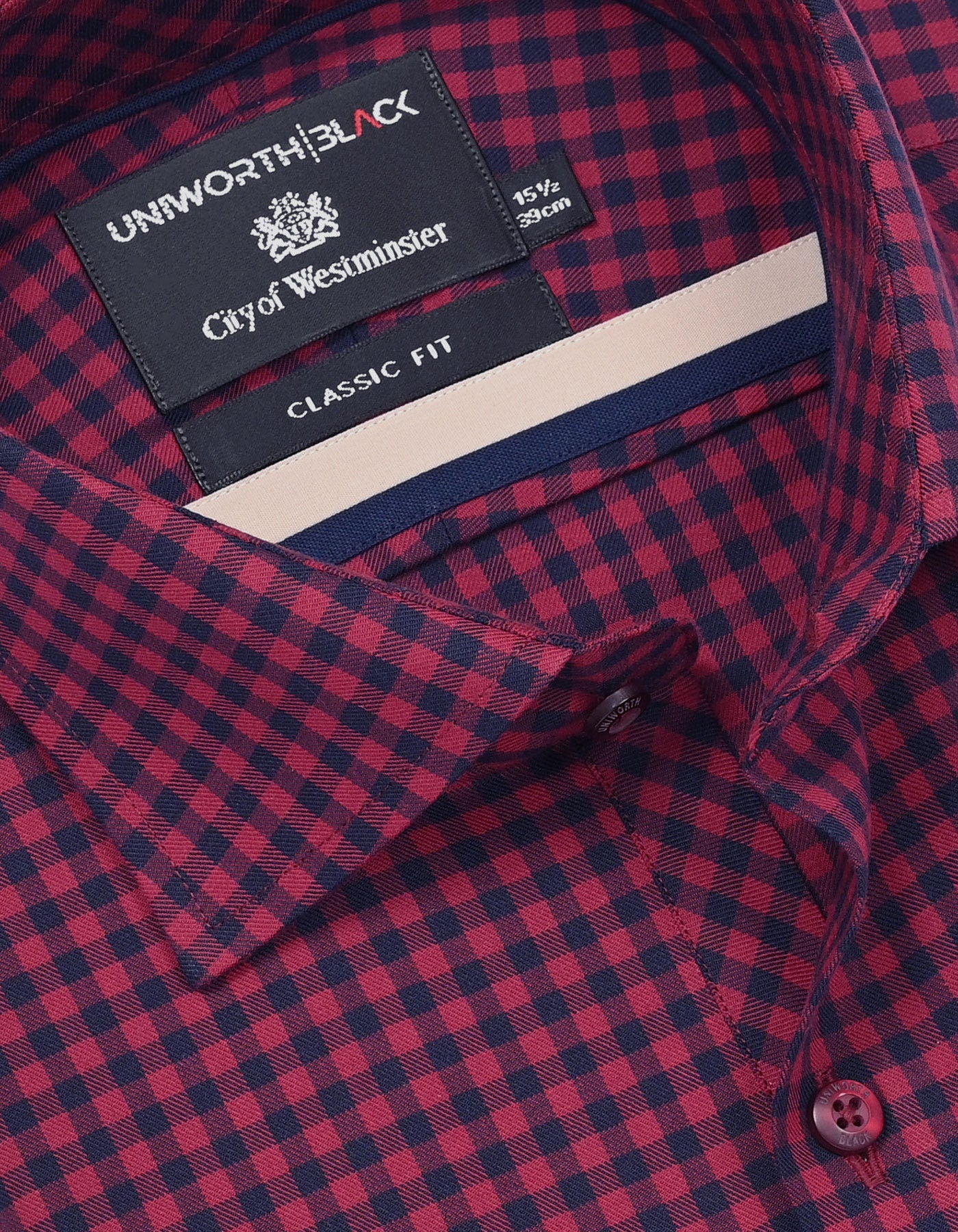 Check Maroon Classic Fit Shirt FS2935RF-15