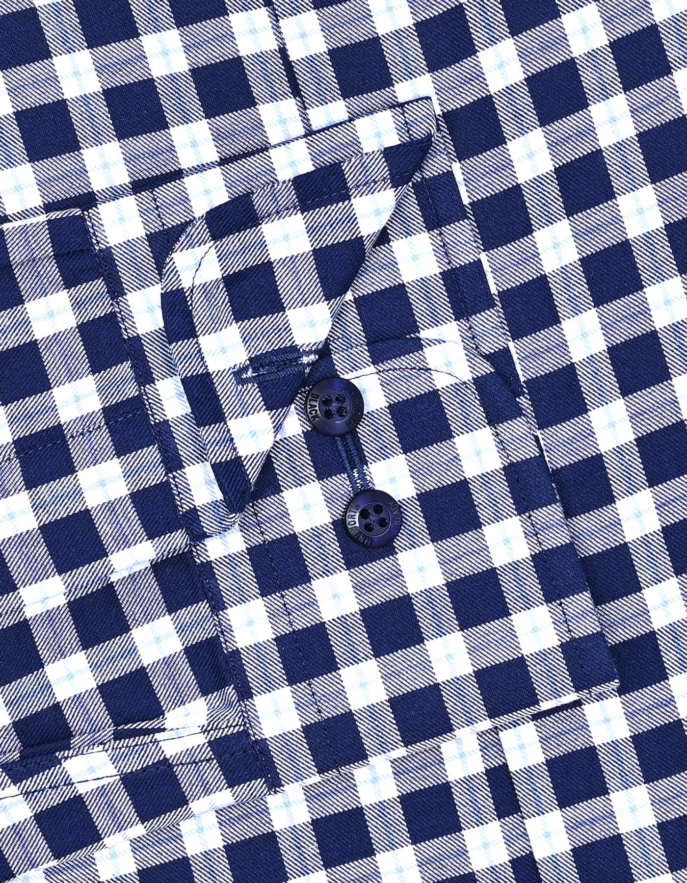 Check Navy Tailored Smart Fit Shirt FS2937-1SF-15.5