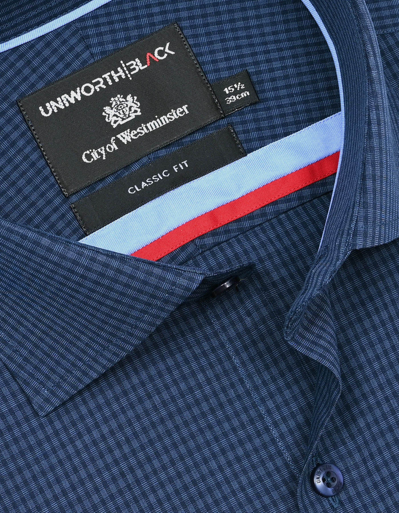 Check Navy Classic Fit Shirt FS2940RF-15