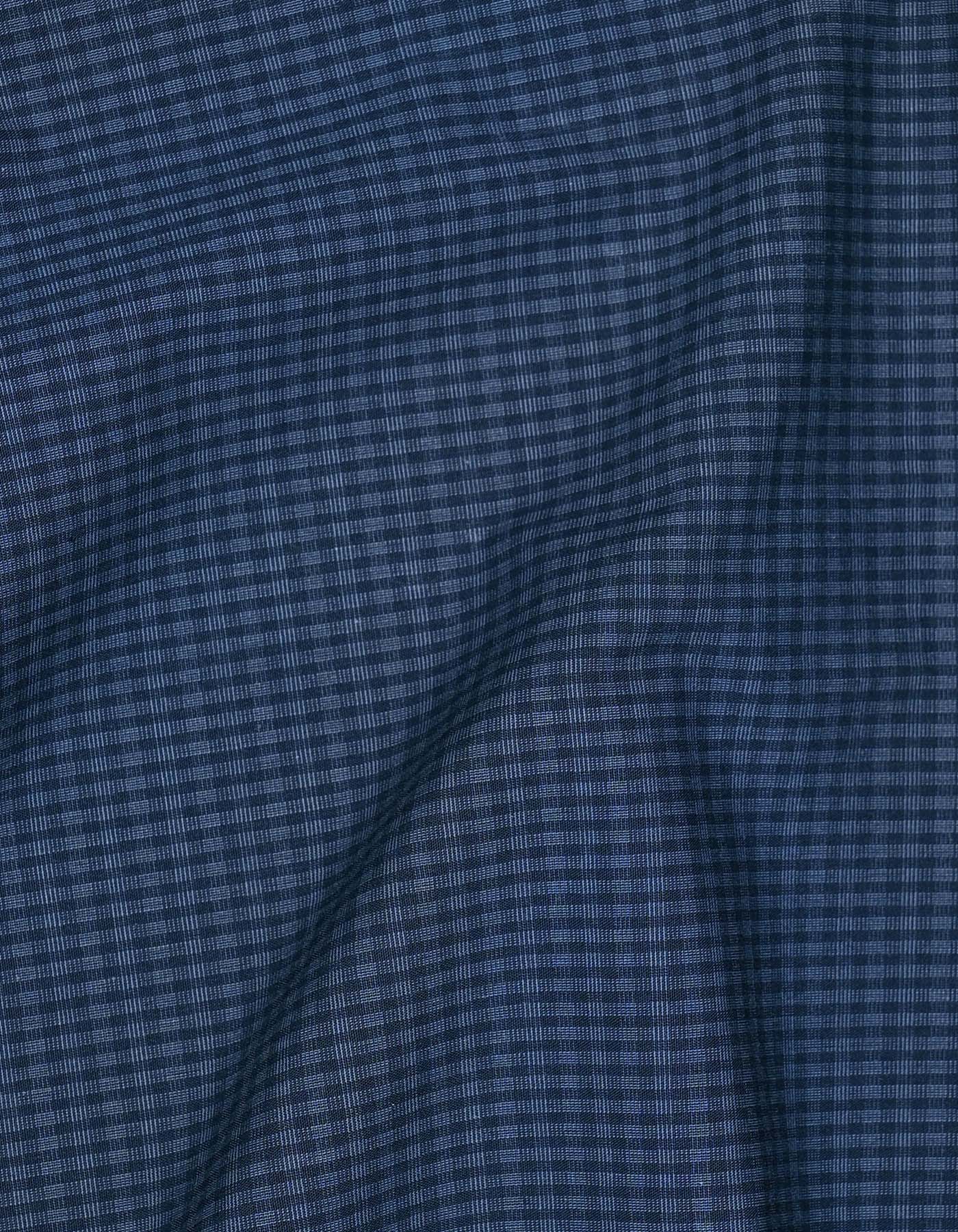 Check Navy Tailored Smart Fit Shirt FS2940SF-16