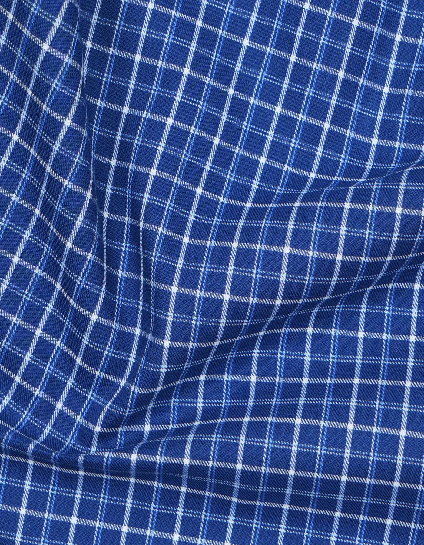Check Blue Tailored Smart Fit Shirt FS2941SF-16