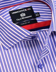 Stripe Blue Classic Fit Shirt FS2943RF-15