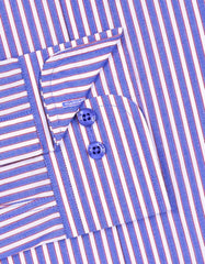 Stripe Blue Tailored Smart Fit Shirt FS2943SF-15.5