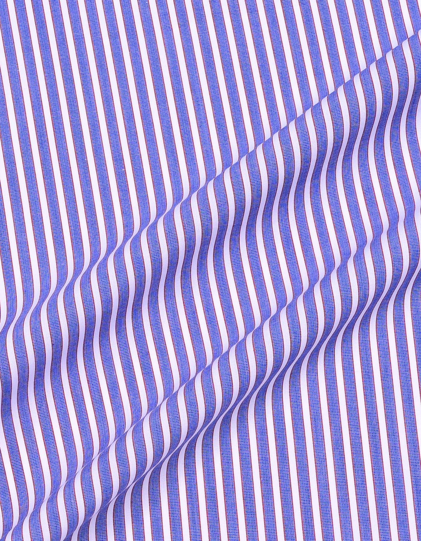 Stripe Blue Tailored Smart Fit Shirt FS2943SF-16