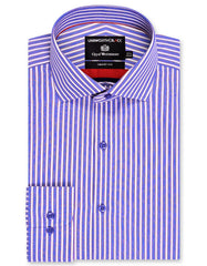 Stripe Blue Tailored Smart Fit Shirt FS2943SF-14.5