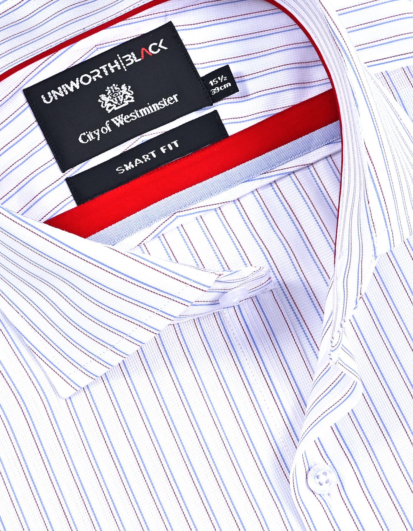 Stripe Red Tailored Smart Fit Shirt FS2945-1SF-15