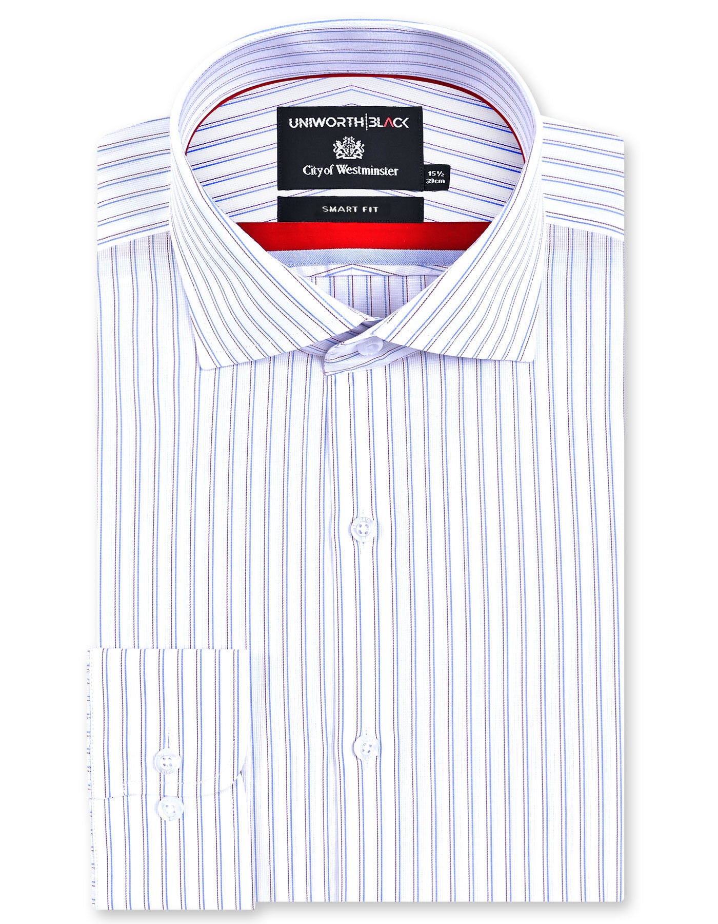 Stripe Red Tailored Smart Fit Shirt FS2945-1SF-14.5