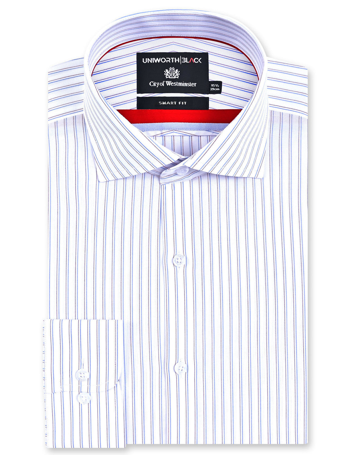 Stripe Red Tailored Smart Fit Shirt FS2945-1SF-14.5
