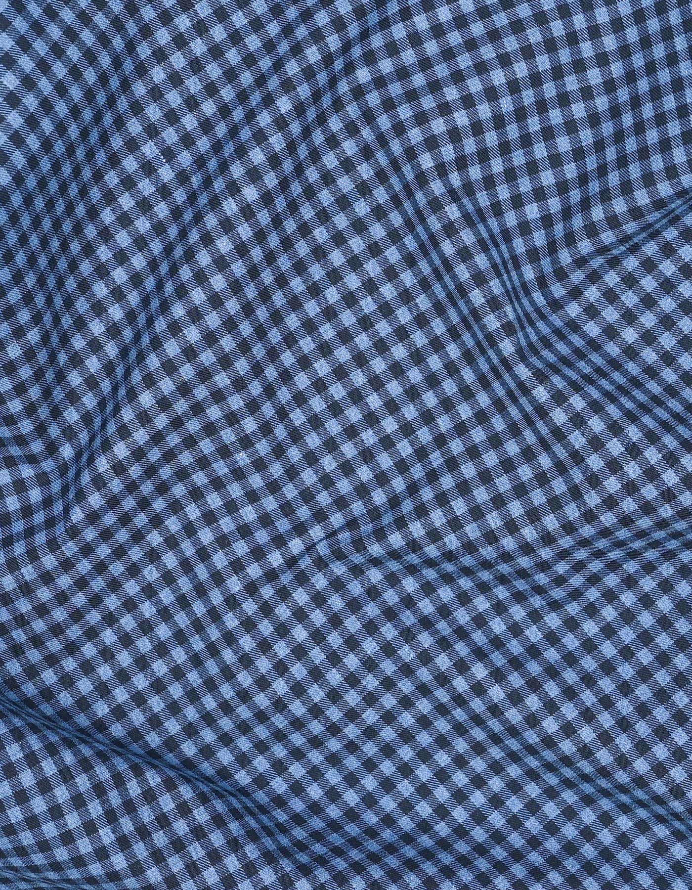 Check Navy Tailored Smart Fit Shirt FS2948SF-16