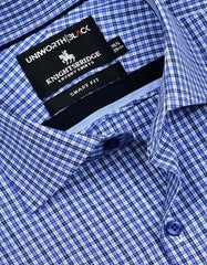 Check Navy Smart Fit Shirt FS2950SH-15