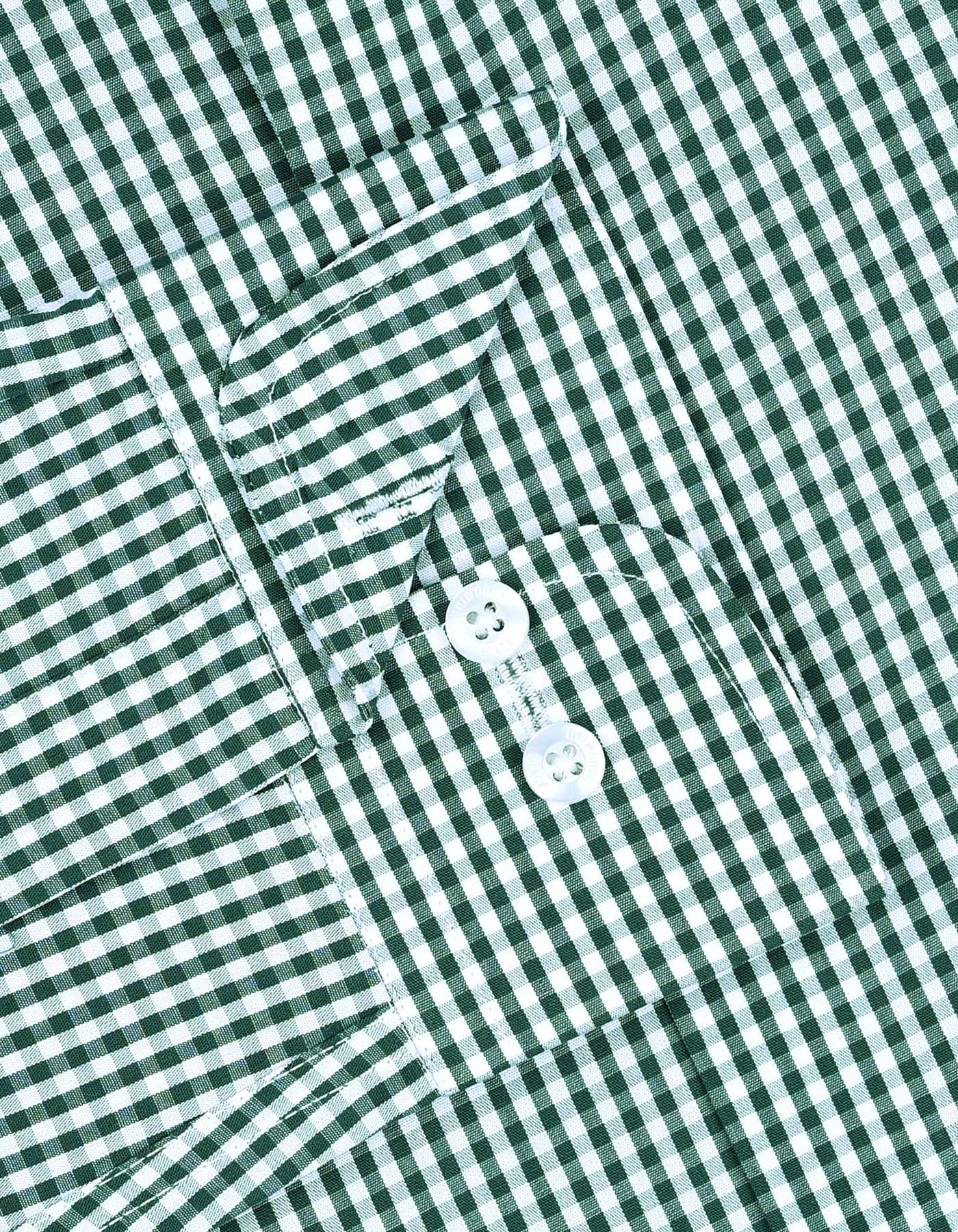 Check Green Classic Fit Shirt FS2953RF-15.5