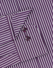 Stripe D Purple Classic Fit Shirt FS2957-1RF-15.5