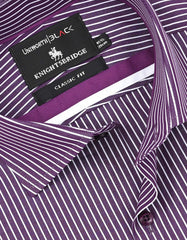 Stripe D Purple Classic Fit Shirt FS2957-1RF-15
