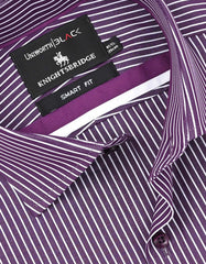 Stripe D Purple Tailored Smart Fit Shirt FS2957-1SF-15