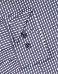 Stripe Grey Classic Fit Shirt FS2958-1RF-15.5