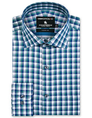 Check Green Classic Fit Shirt FS2970RF-14.5