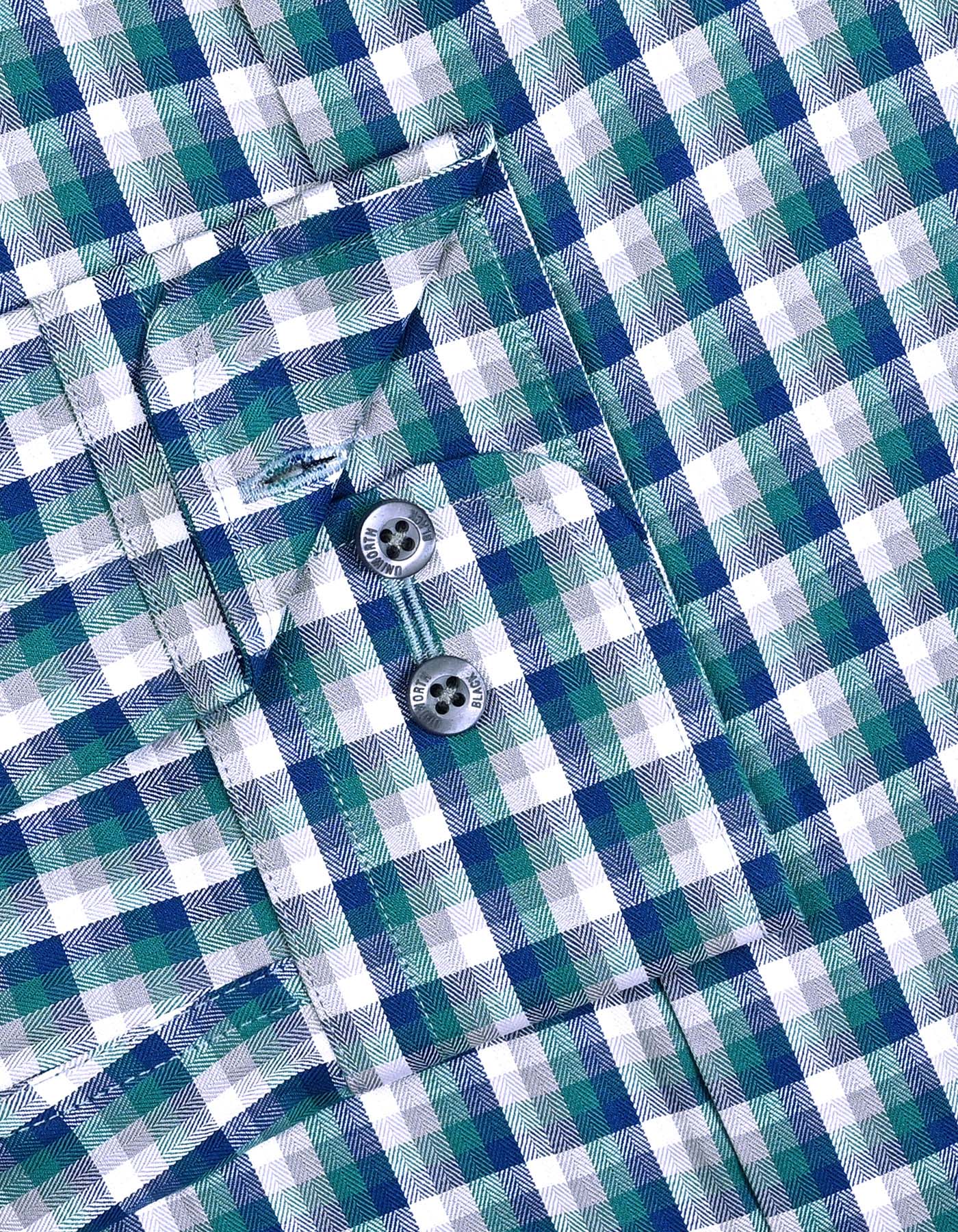 Check Green Tailored Smart Fit Shirt FS2970SF-15.5