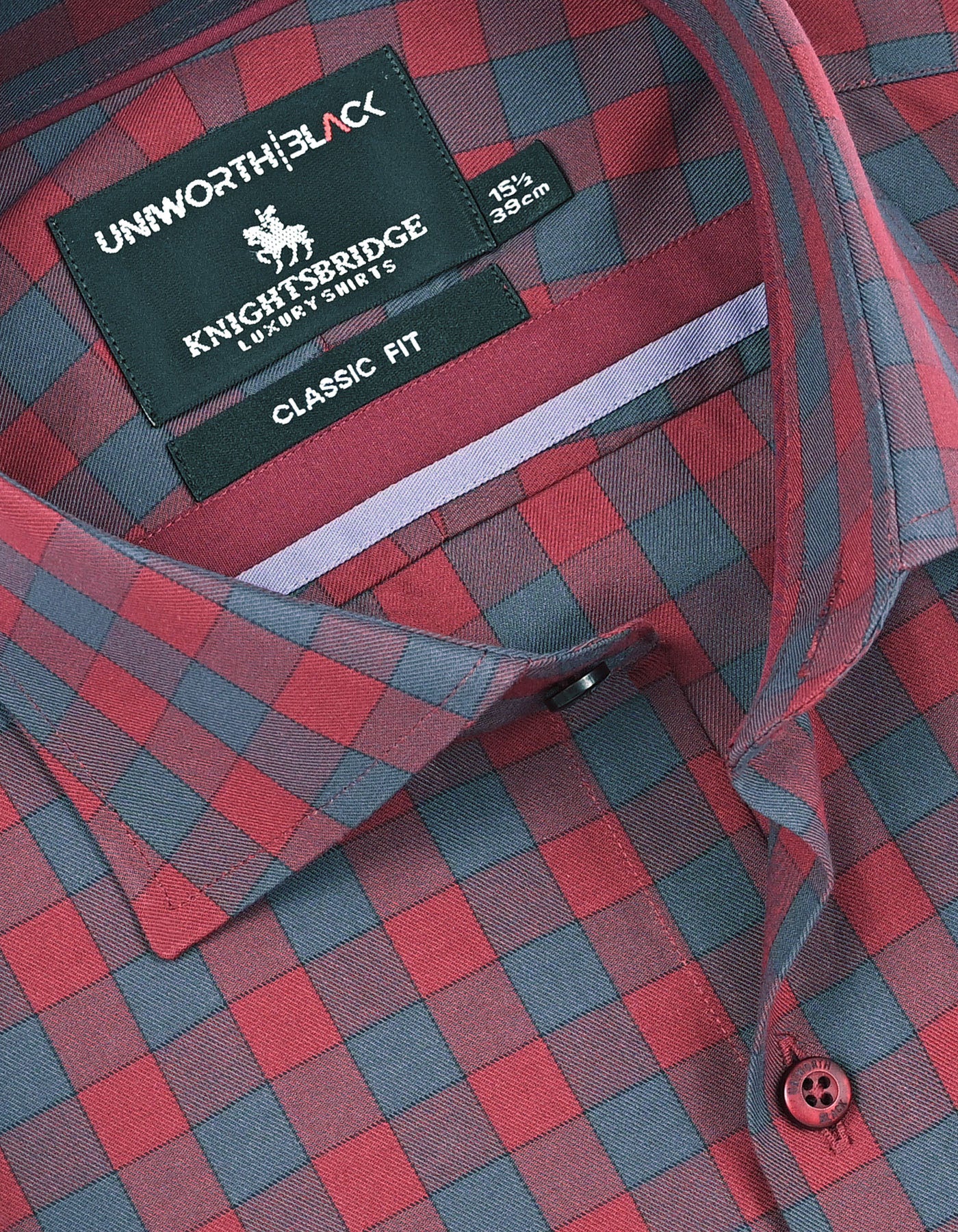 Check Red Classic Fit Shirt FS2971RF-15