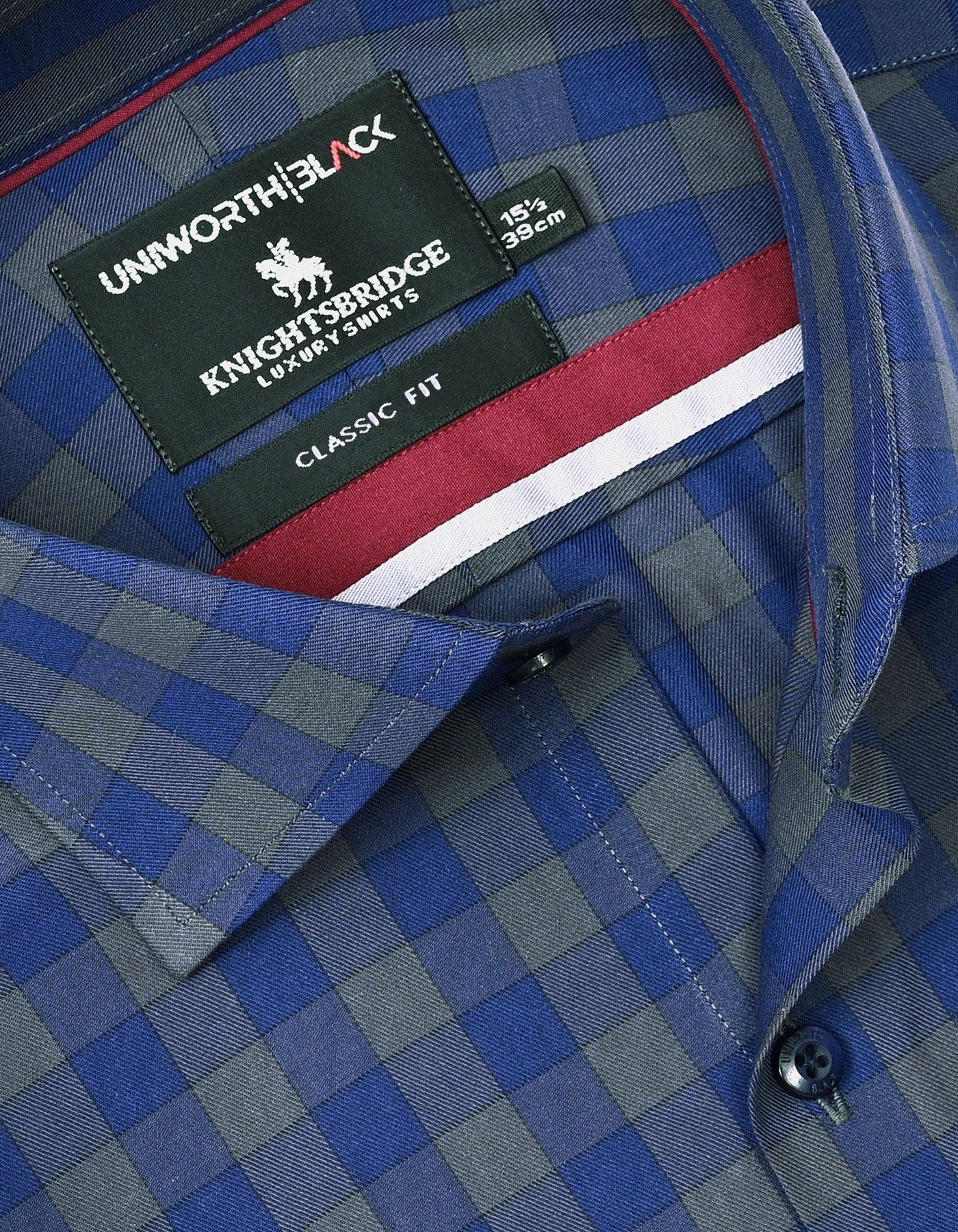 Check Navy Classic Fit Shirt FS2972RF-15