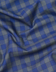 Check Navy Tailored Smart Fit Shirt FS2972SF-16