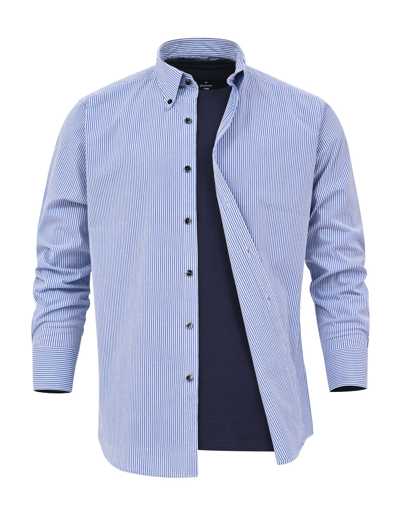 Stripe Blue Tailored Smart Fit Shirt FS2984SF-16