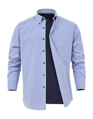 Stripe Blue Tailored Smart Fit Shirt FS2984SF-16