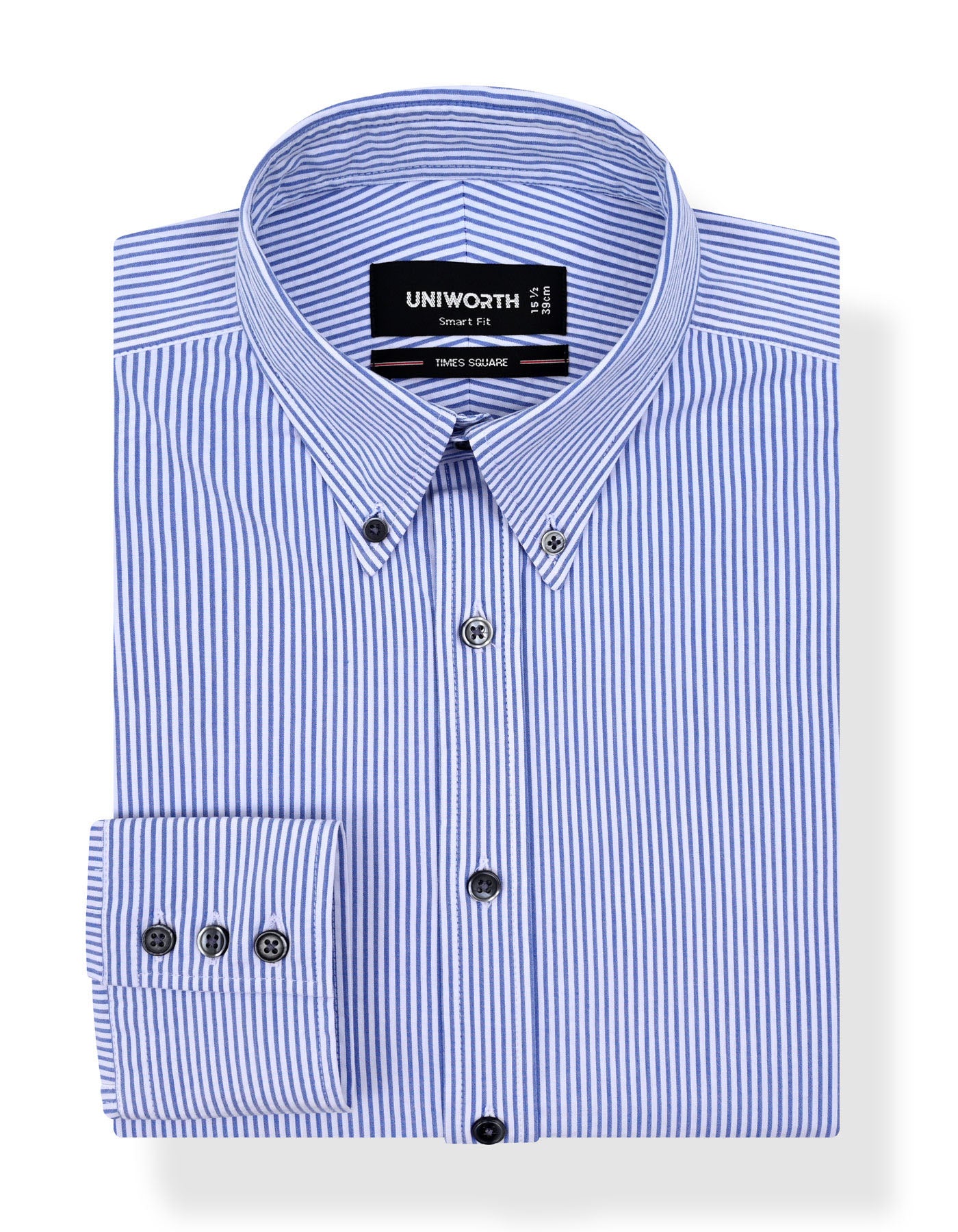 Stripe Blue Tailored Smart Fit Shirt FS2984SF-14.5