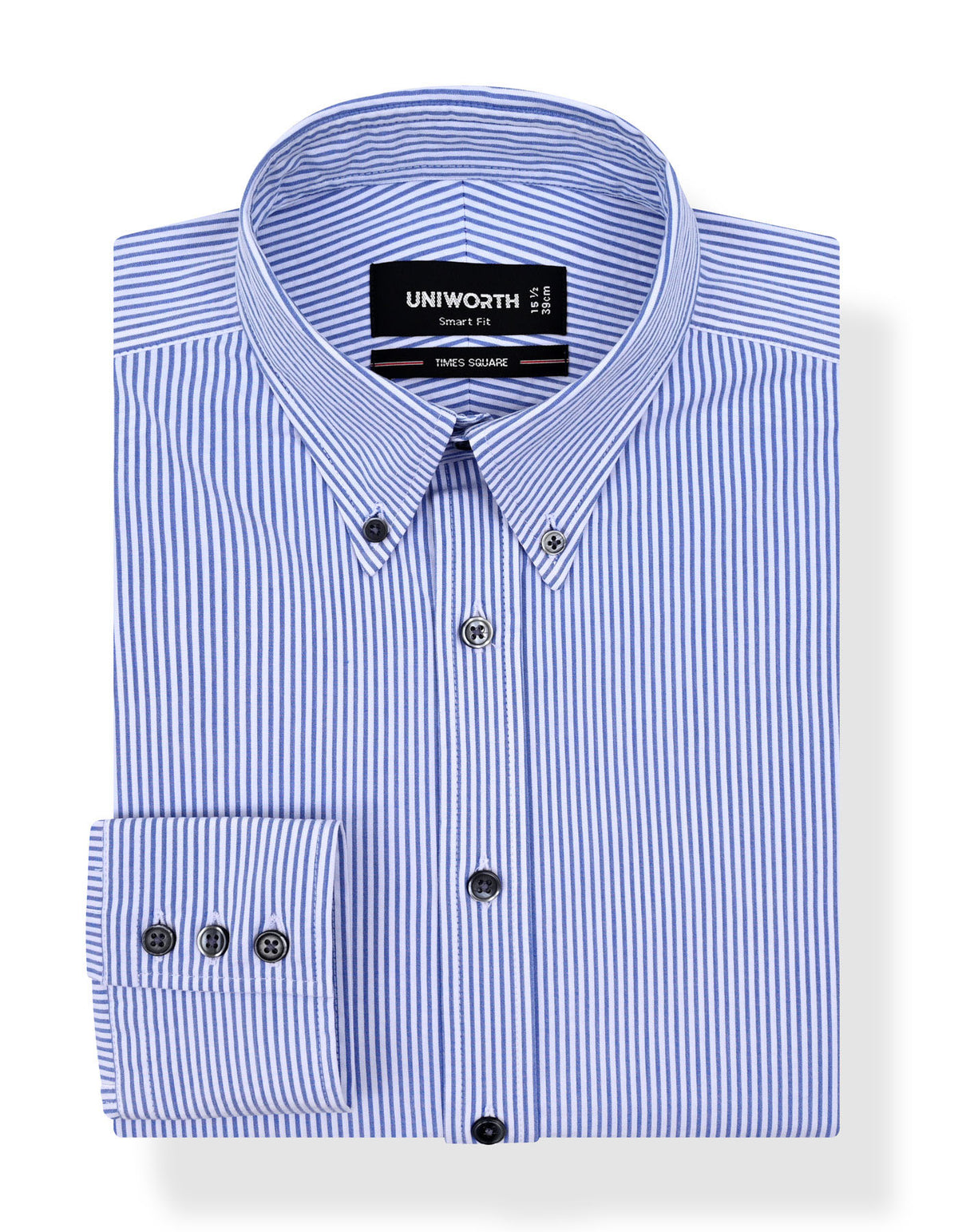 Stripe Blue Tailored Smart Fit Shirt FS2984SF-14.5