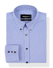 Stripe Blue Tailored Smart Fit Shirt FS2984SF-14.5