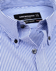 Stripe Blue Tailored Smart Fit Shirt FS2984SF-15