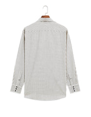 Stripe Grey Classic Fit Shirt FS2985RF-16.5