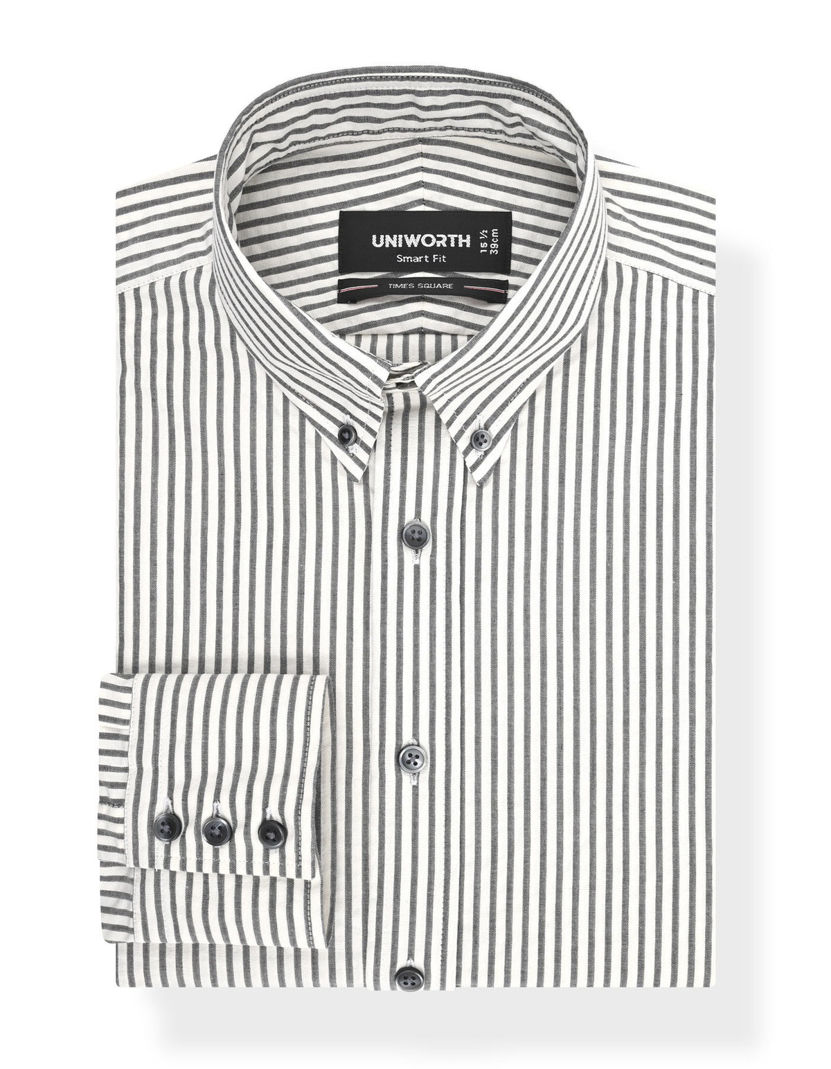 Stripe Grey Tailored Smart Fit Shirt FS2985SF-14.5