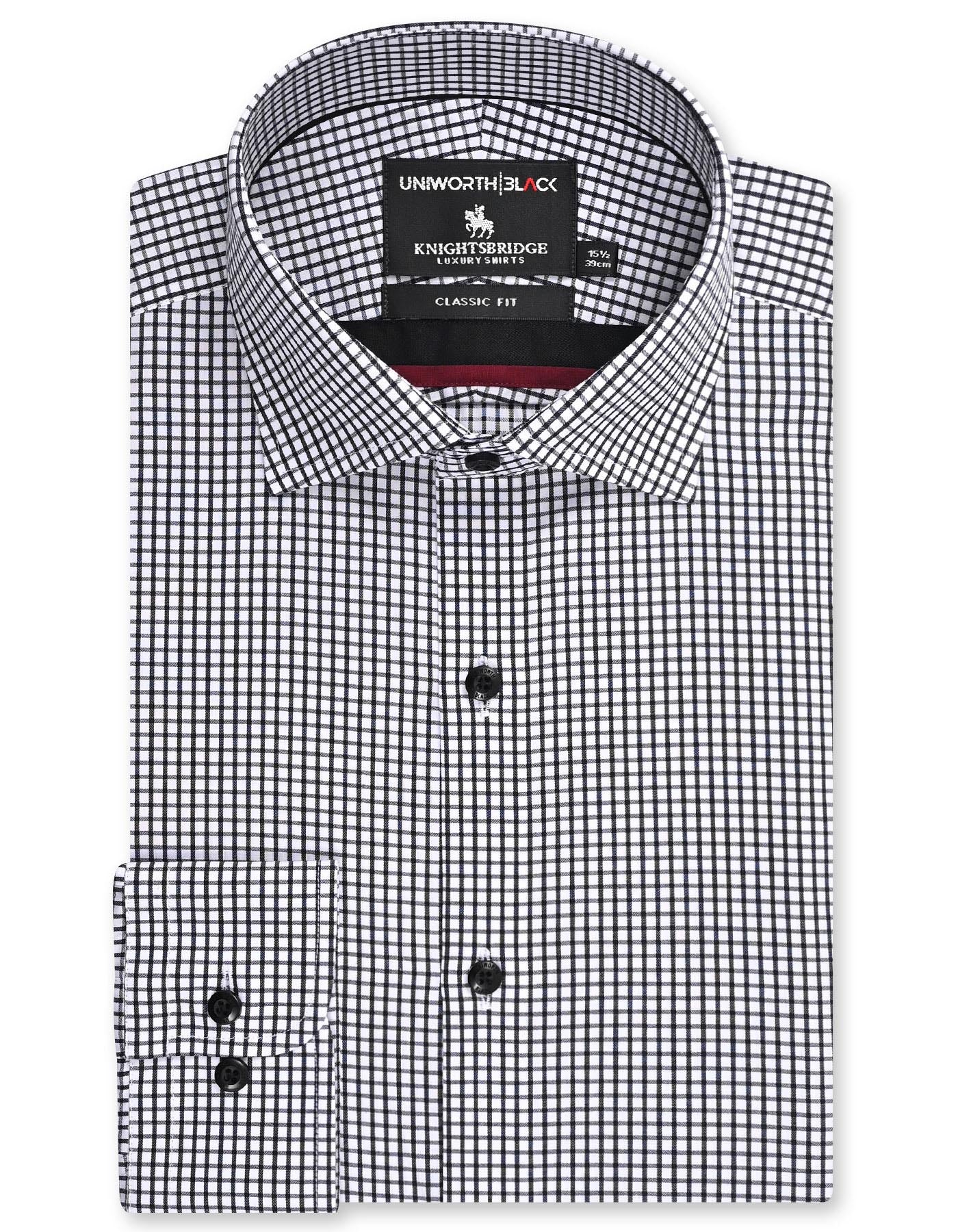 Check Black Classic Fit Shirt FS2988RF-14.5