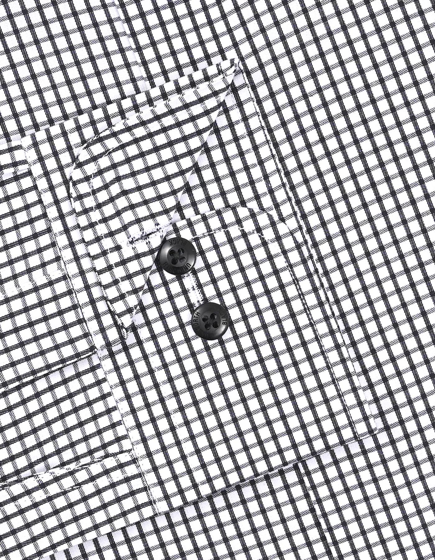 Check Black Tailored Smart Fit Shirt FS2988SF-15.5