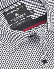Check Black Tailored Smart Fit Shirt FS2988SF-15