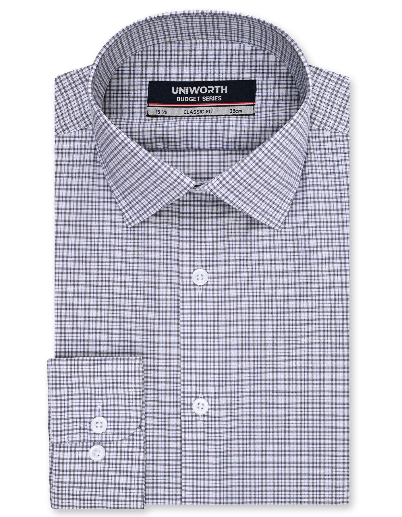 Check Grey Classic Fit Shirt FS3012RF-14.5