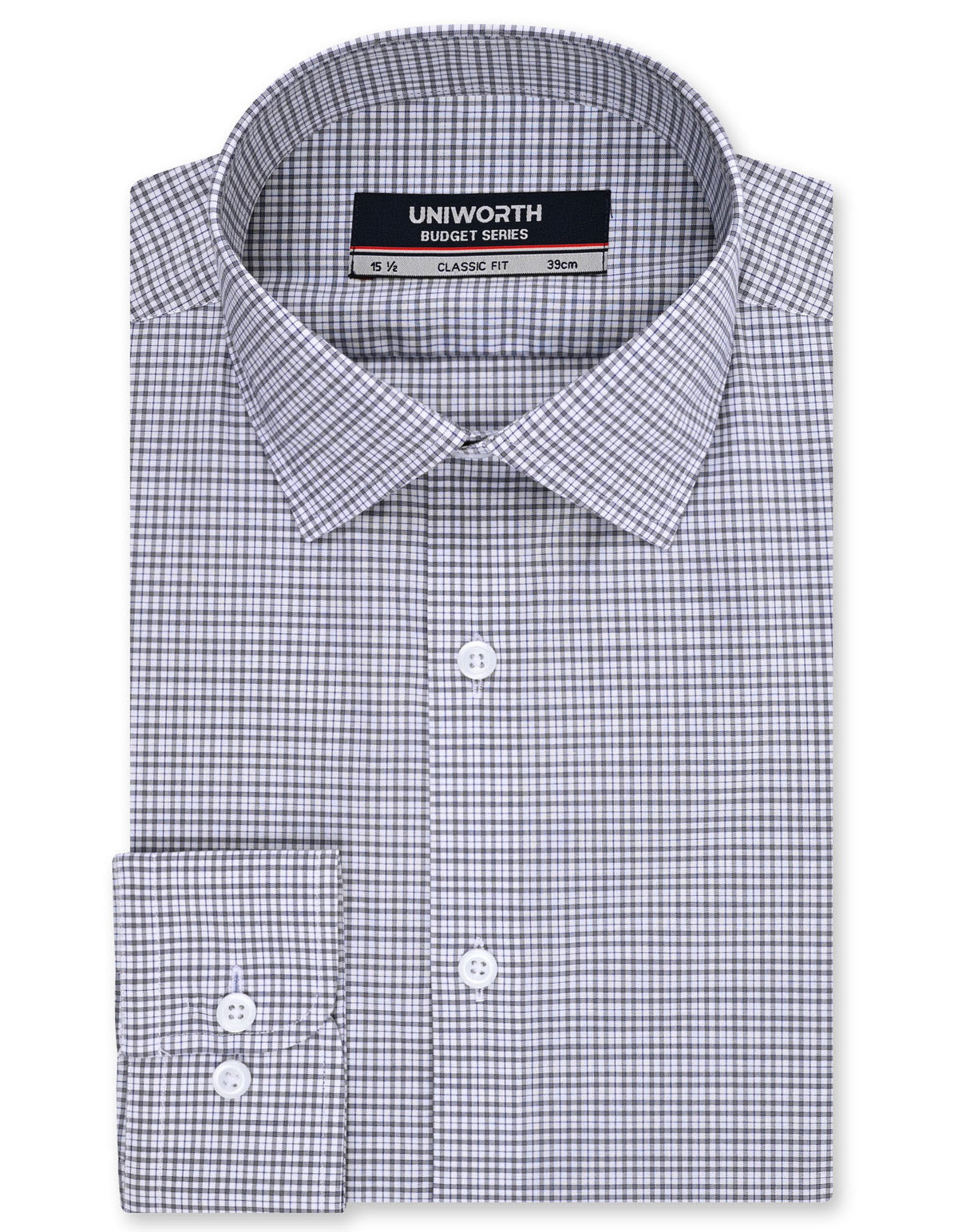 Check Grey Classic Fit Shirt FS3012RF-14.5