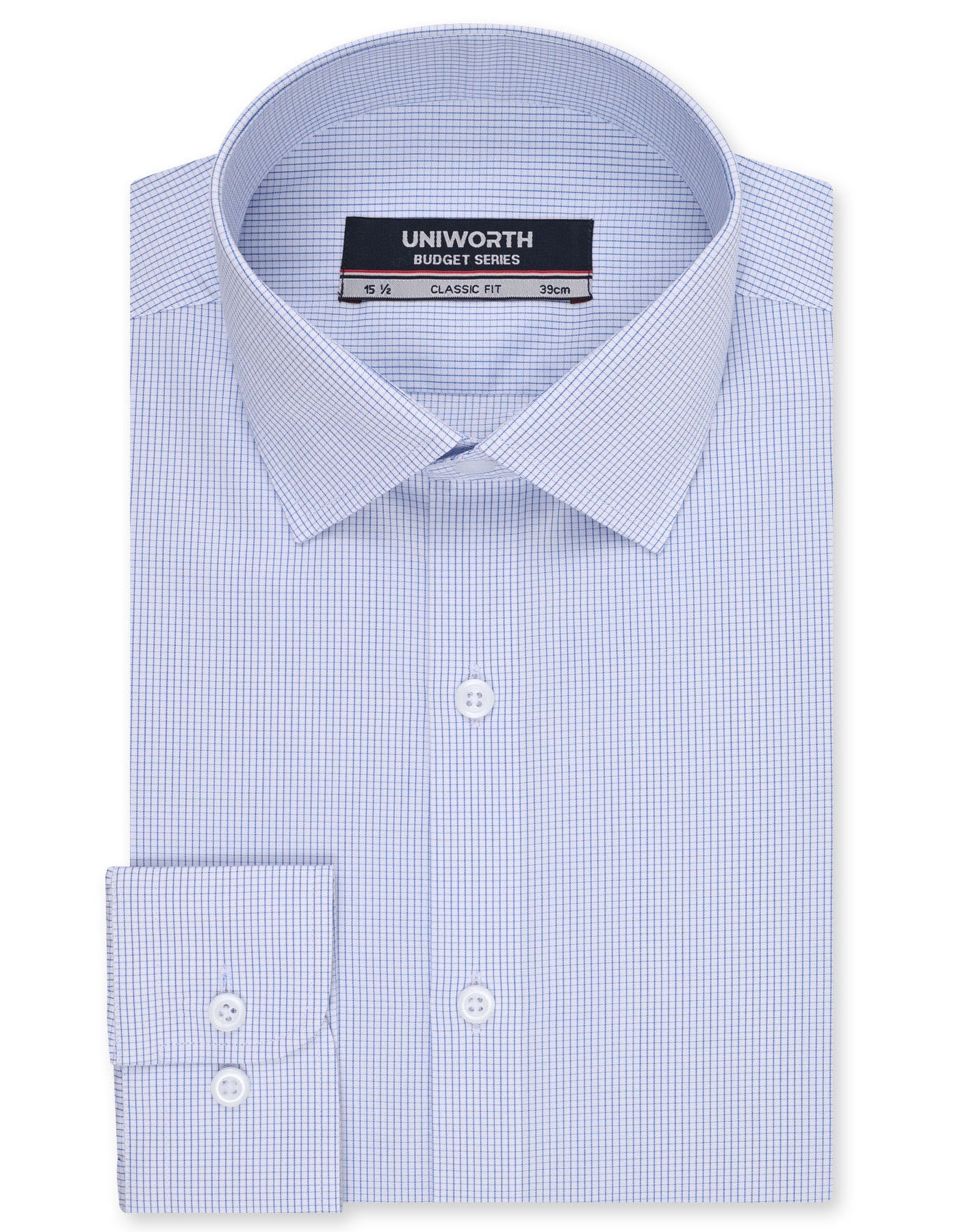 Check Blue Classic Fit Shirt FS3013RF-14.5