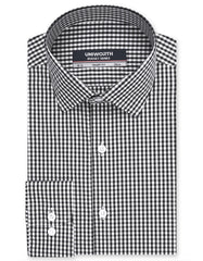 Check Black Tailored Smart Fit Shirt FS3014SF-14.5