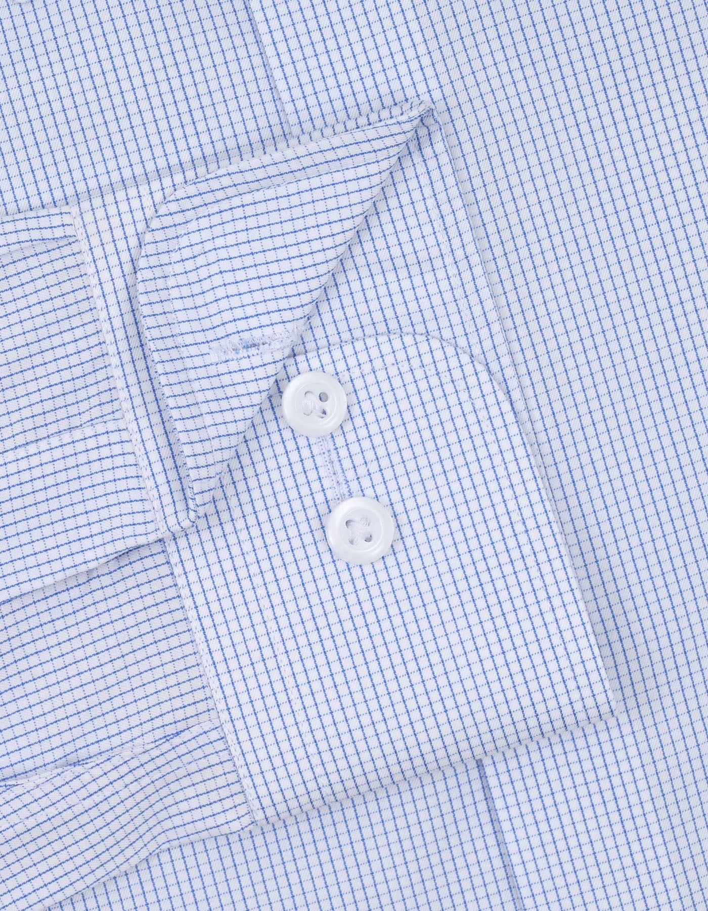 Check D Blue Tailored Smart Fit Shirt FS3015SF-15.5