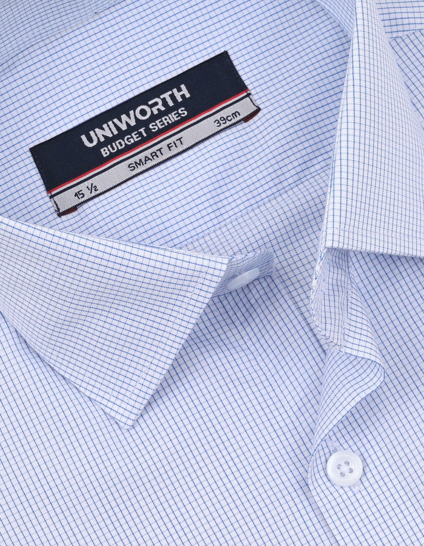 Check D Blue Tailored Smart Fit Shirt FS3015SF-15