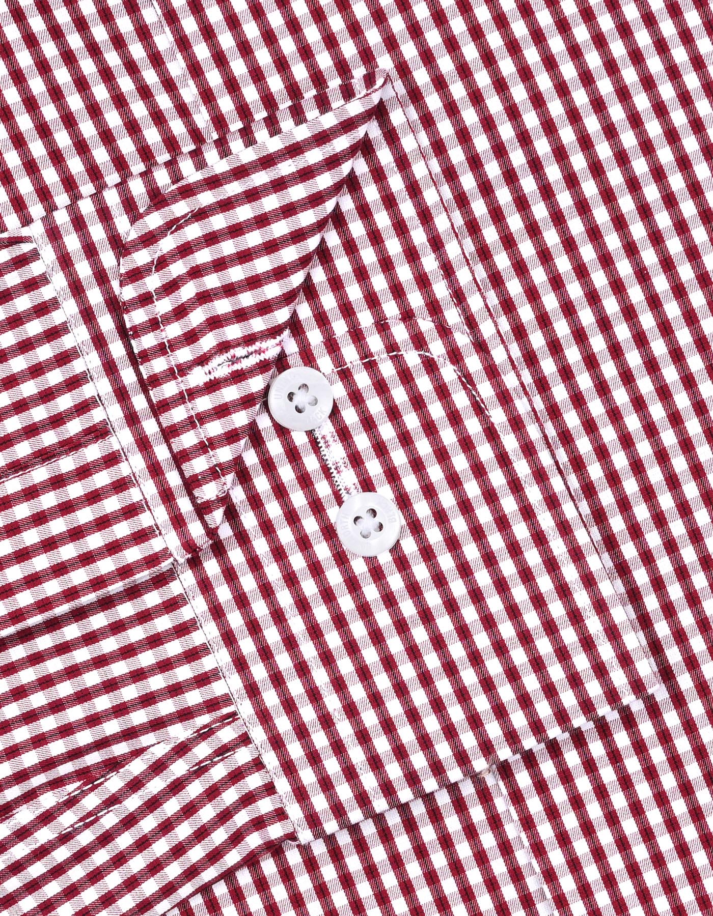 Check Maroon Classic Fit Shirt FS3036RF-15.5